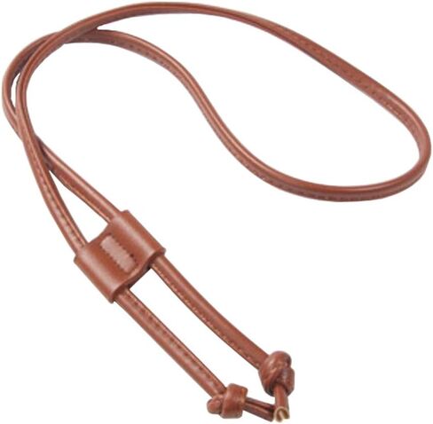 HinLot PU الجلود الرباط الرباط الرباط الرباط المحفظة لحقائب الدلو حقيبة الكتف ، بني داكن ، 0.7W * 47L in Saudi Arabia