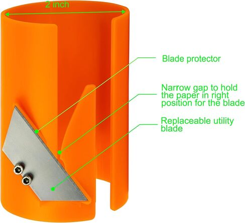 مقص ورق تغليف الهدايا من ماسبروس مع شفرات قابلة للاستبدال عبوة من قطعتين in Kuwait