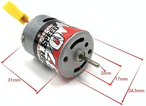 370 Brushed Engine Motor 1PCS for 1/16 1/18 Scale RC Model Rock Cralwer Electric Cars Tamiya T301/GB01 Sport Tuned Tricycle Electric Off-Road Vehicle Truck Brush Cars in Kuwait