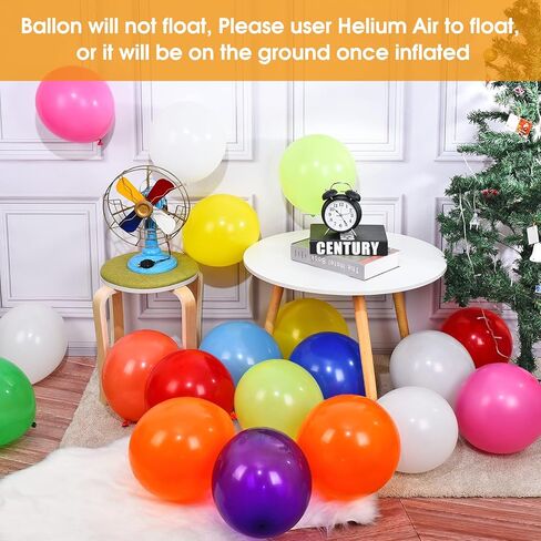 Balloons Rainbow Set, NuLink 120 Pack Assorted Colors 12 Inches Latex Balloons, Party Balloon, Balloons for Party, Colorful Balloons, Multicolor Balloons, Assorted Balloons in Kuwait