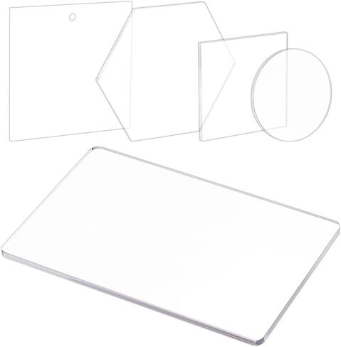 مكعبات ختم أكريليك من BENECREAT مكونة من 5 أنماط، أدوات ختم واضحة كتل طوابع زخرفية لصنع بطاقات القصاصات بنفسك in Kuwait