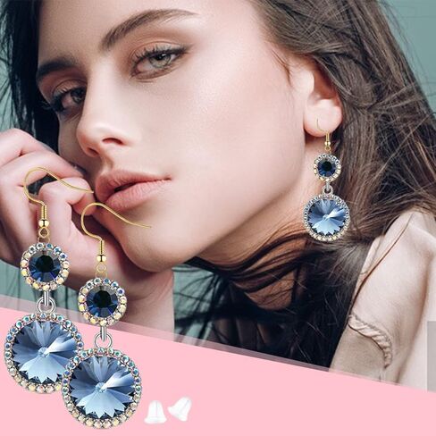 FANCY NOVA Gold Earring Hooks 120PCS, Hypoallergenic Stainless Steel Dangle Wires Fish for Jewelry Making, with Clear Backs and Jump Rings in Kuwait