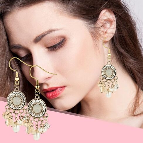 FANCY NOVA Gold Earring Hooks 120PCS, Hypoallergenic Stainless Steel Dangle Wires Fish for Jewelry Making, with Clear Backs and Jump Rings in Kuwait