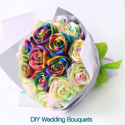 Sheer Organza Ribbons Chiffon Ribbon, 2 Rolls 1" 1.5" Width Rainbow Shimmer Ribbon Band for Gift Wrapping, Hair Bow, Wedding, Party Decoration Gradient Pink in Kuwait