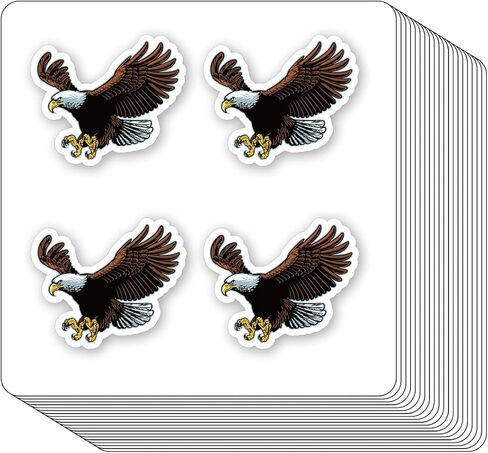 Bald Eagle Stickers 1in for Scrapbooking, Arts, Craft, Kids DIY, Calendars Journals 80-Pack in Saudi Arabia