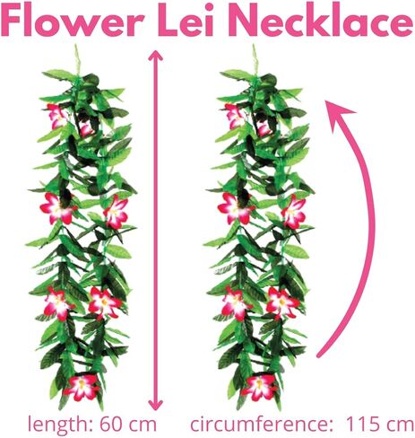Party Expert 12 Pieces Floral Hawaiian Leis for Luau Party, 6 Matching Sets of Premium Hawaii Leis for Summer Party Favors, Hula Dancing and Tropical Luau Decorations in Kuwait