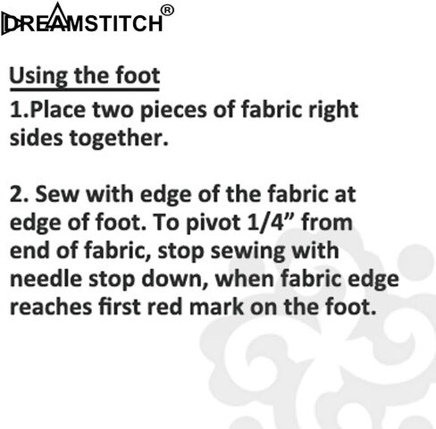 DREAMSTITCH 321417008, 3708-1 1/4 inch Quilting Piecing Presser Foot - Fits All Low Shank Snap-On Singer,Brother,Babylock,Janome,Kenmore,White,Juki,Simplicity,Elna Sewing Machine ALT : 2500267 in Saudi Arabia