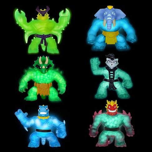 Heroes of Goo Jit Zu Glow Shifters Hero Pack - حزمة Super Oozy Scorpius Hero Pack. لعبة مملوءة بالمادة اللزجة مع تحول فريد من نوعه لالمادة اللزجة المتوهجة. سحق القلب وشاهد توهج المادة اللزجة في الظلام! in Kuwait