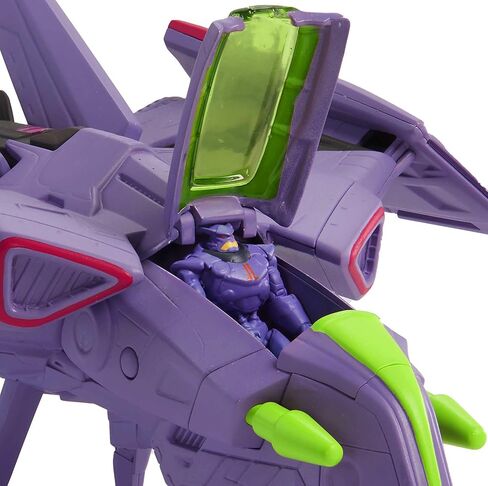 Mattel Disney Pixar Lightyear Hyperspeed Series Zurg Fighter Ship 9.25 Inches Long Authentic Detail, with Zurg Figure 2.25 Inches Tall, Fan Gift Ages 4 Years & Up in Kuwait