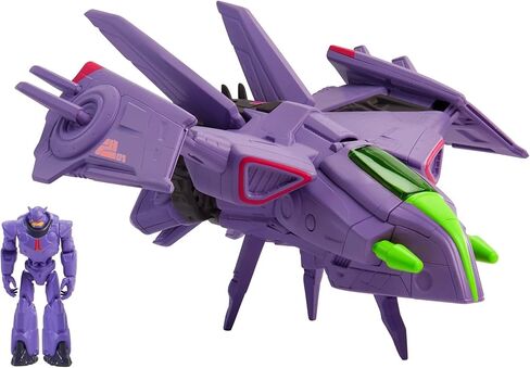 Mattel Disney Pixar Lightyear Hyperspeed Series Zurg Fighter Ship 9.25 Inches Long Authentic Detail, with Zurg Figure 2.25 Inches Tall, Fan Gift Ages 4 Years & Up in Kuwait