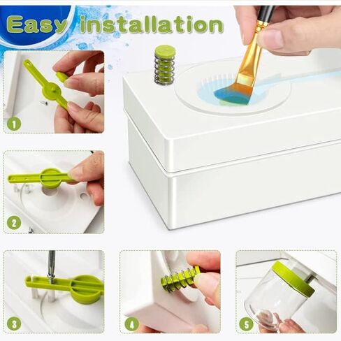 فرشاة تنظيف فرش الطلاء جرين ستاف وورلد من براش رينسر، اعادة تدوير مياه الصرف الصحي، فرشاة تنظيف زيت اعادة تدوير المياه، فرشاة طلاء للاكريليك والالوان المائية والدهانات المائية in Kuwait