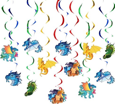 لوازم حفلات اجنحة النار من ادريتش، 12 × دوامات معلقة لتزيين السيارة الساخنة واعياد الميلاد، للاطفال الاولاد والبنات لتزيين حفلات اعياد الميلاد بطابع سعيد. in Kuwait