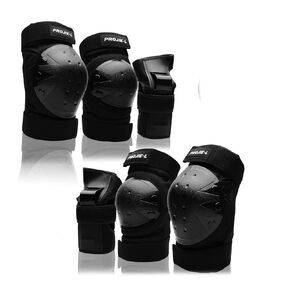   Protective Gear Set for Kids/Youth Knee Pads Elbow Pads Wrist Guards for Skateboarding Roller Skating Cycling Bike BMX Bicycle Scootering 6pcs Aged3-8 (Blue, S)