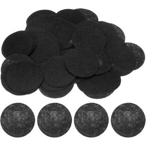HARFINGTON 100pcs Round Felt Circles, 10mm 3/8" Pre Cut Felt Craft Pads Non-Woven Mini Felt Fabric Circles for DIY Sewing Handcraft Cut Projects Craft Finishing, Black