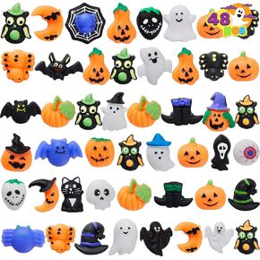 JOYIN 48 جهاز كمبيوتر شخصى Halloween Mochi Squishy Toys، Mini Squishy Toy لطيف ضغط لعبة الإجهاد المخفف القلق للأطفال هدية، حفلة عيد الهالوين تفضل أكياس Goodie Stuffers، Classroom Game Awards in Kuwait