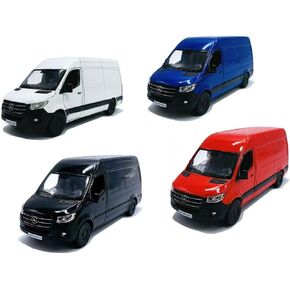 KiNSMART 2019 Mercedes-Benz Sprinter Cargo Van SetOf4 1:48 O Scale Die Cast Metal Model Toy Car w/Pullback Action in Kuwait