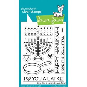 Lawn Fawn Clear Stamp Love You A Latke in Saudi Arabia