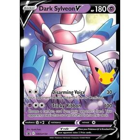 Dark Sylveon V - SWSH134 - ** Jumbo ** - Black Star Promo - Pokemon Celebration Card - Holo Foil in Saudi Arabia