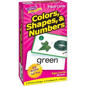 Trend Enterprises: Colors, Shapes & Numbers Skill Drill Flash Cards, Exciting Way for Everyone to Learn, Great for Skill Building and Test Prep, 96 Cards Included, Ages 3 and Up in Saudi Arabia