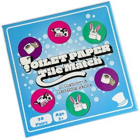 The Dusty Tophat Toilet Paper Tile Match - A Memory and Matching Game for Kids 3+