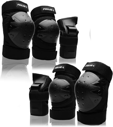 مجموعة معدات واقية للأطفال/الشباب، وسادات الركبة، وسادات الكوع، واقيات المعصم للتزلج على الجليد، وركوب الدراجات، ودراجة BMX، والدراجات البخارية، 6 قطع تتراوح أعمارهم بين 3 و8 سنوات (أزرق، صغير) in Kuwait