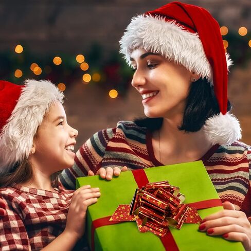 مجموعة أقواس سحب هدايا عيد الميلاد في 24 نمطًا متنوعًا، أقواس تغليف هدايا مع شريط، ملحق لتزيين كتب زجاجات النبيذ هدية العيد (تحتاج إلى تجميع سهل) (24) in Kuwait