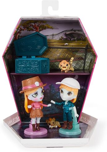 Zombaes Forever, Wild Vibes, Rest in Show Zombie Dolls & Accessories مجموعة فاخرة، شخصيتان حصريتان مقاس 3.5 بوصة، حيوانان أليفان والمزيد، ألعاب أطفال للفتيات in Saudi Arabia