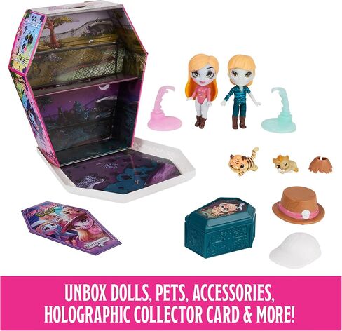 Zombaes Forever, Wild Vibes, Rest in Show Zombie Dolls & Accessories مجموعة فاخرة، شخصيتان حصريتان مقاس 3.5 بوصة، حيوانان أليفان والمزيد، ألعاب أطفال للفتيات in Saudi Arabia