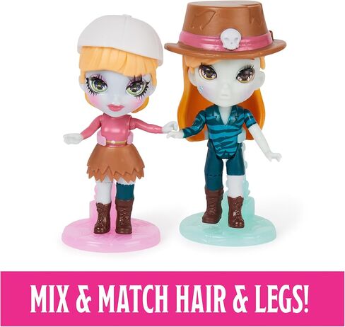 Zombaes Forever, Wild Vibes, Rest in Show Zombie Dolls & Accessories مجموعة فاخرة، شخصيتان حصريتان مقاس 3.5 بوصة، حيوانان أليفان والمزيد، ألعاب أطفال للفتيات in Saudi Arabia