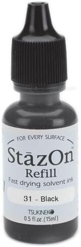 Stazon Solvent Ink Refill .5oz-Jet Black in Saudi Arabia