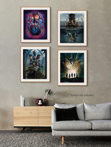 ملصقات بلاك بانثر واكاندا للأبد، مجموعة من 4 ملصقات فيلم واكاندا للأبد، ملصق واكاندا للأبد، ملصق بلاك بانثر الثاني، ملصق 2022 تكملة النمر الأسود (8 × 10) in Kuwait