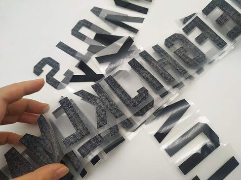 Fanbay 156 قطعة 2 بوصة حديد على الحروف من A إلى Z ورقة حروف نقل الحرارة للملابس الرياضية القمصان تي شيرت اسم الفريق (أبيض) in Kuwait