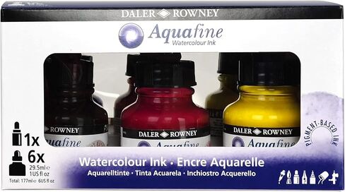 مجموعة ألوان مائية من Daler-Rowney Aquafine مكونة من 12 أنبوبًا - مجموعة ألوان مائية لورق الألوان المائية والمزيد - مجموعة ألوان مائية للفنانين والطلاب - لوازم الطلاء لجميع مستويات المهارة in Kuwait