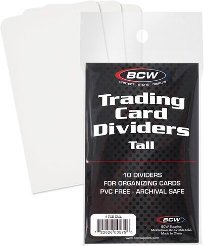 BCW Tall Card Dividers - 10 ct in Saudi Arabia