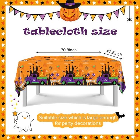 ديكورات حفلات الهالوين على شكل فأر كرتوني، 3 قطع من مفارش المائدة على شكل فأر للهالوين، غطاء طاولة مستطيل من البلاستيك لصبي وفتاة الهالوين وحفلات أعياد الميلاد in Kuwait