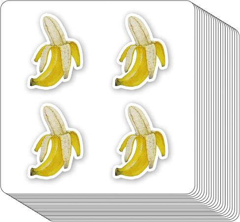 Banana Fruit Stickers 1in for Scrapbooking, Arts, Craft, Kids DIY Journals 80-Pack in Saudi Arabia