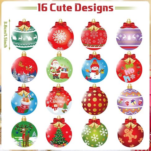 800 Pieces Roll Stickers Ornament 16 Designs Envelope Stickers Decorations for Christmas Party Classroom Decor Holiday Stickers Supplies in Saudi Arabia