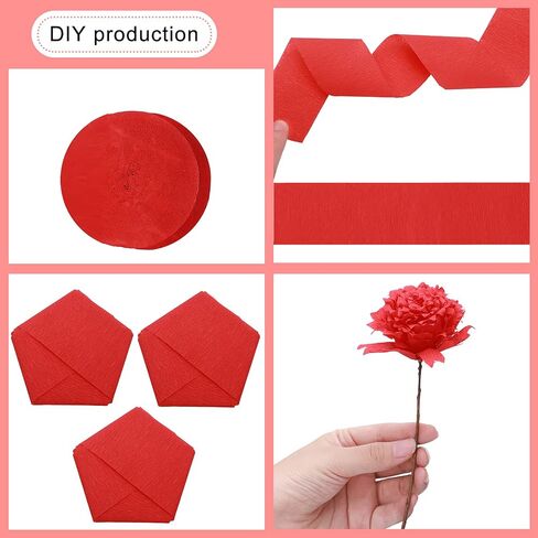 9 Rolls Crepe Paper Streamers Party Streamers 246 Yards Crepe Paper Decorations in 3 Colors for Wedding Birthday Party Family Gathering Event(Simple Style,Black, White, Red) in Saudi Arabia