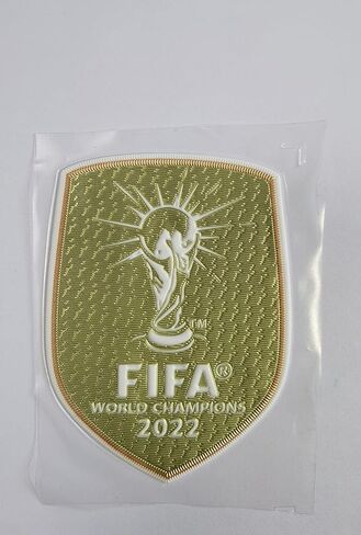 Argentina World Champions Three Star Soccer Football Sports Iron On Applique Patch Badge (Gold) in Kuwait