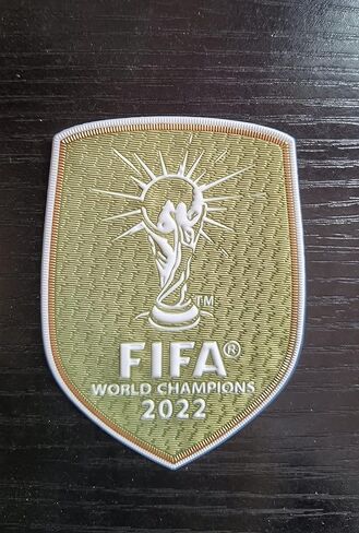 Argentina World Champions Three Star Soccer Football Sports Iron On Applique Patch Badge (Gold) in Kuwait