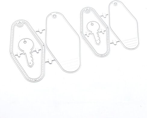 KSCRAFT Vintage Key Chain Shaker Metal Cutting Dies Stencils for DIY Scrapbooking Decorative Embossing DIY Paper Card in Saudi Arabia