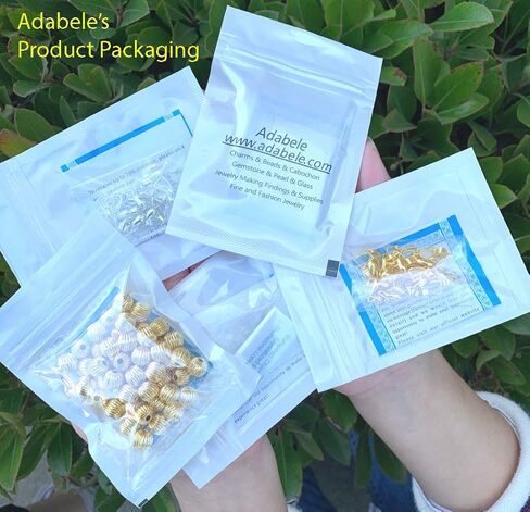 100 قطعة من Adabele 304 درجة من الفولاذ المقاوم للصدأ لا تسبب الحساسية وأغطية عقدة خرز 4 مم (0.16 بوصة) خرز صغير للنساء والرجال صناعة المجوهرات SJF9-4 in Kuwait