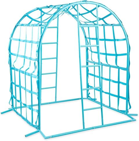 HearthSong Giant Climbing Wave with Powder-Coated Steel Frame and Polyester Webbing Play Space for Multiple Kids, 79" L x 67" W x 74" H, Holds up to 250 lbs. in Kuwait