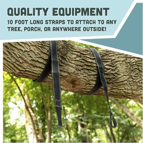 Squirrel Products Two Nylon Tree Swing Hanger Straps - 5ft Each in Kuwait