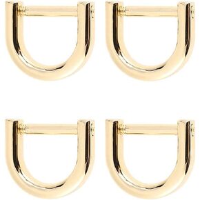 J-chi D حلقة DIY بها بنفسك الجلود الحرفية محفظة استبدال صالح 3/4 بوصة حزام D-حلقات المسمار في تكبل حدوة الحصان U شكل 4 قطعة in Kuwait