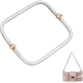 CHGCRAFT 20.5cm Aluminum Purse Frame Kiss Clasp Lock Frame U-Shaped Bag Handle Internal Tubular Frame for DIY Handbag Purse Coin Bag Sewing Making Repairings, 100mm Wide