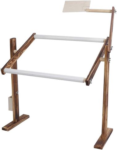 Cross Stitch Stand, 360 Degrees Adjustable Embroidery Rack, Pine Wood Embroidery Hoop Stand Embroidery Stand For Art Craft Sewing Projects in Saudi Arabia