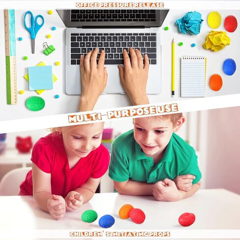 20 Pieces Mini Brain Stress Ball Halloween Brain Toy Hand Muscle Exercise Pressure Ball for Teens and Adults Improving Grip Strength Object Recognition Props Release Pressure, 6 Colors in Saudi Arabia