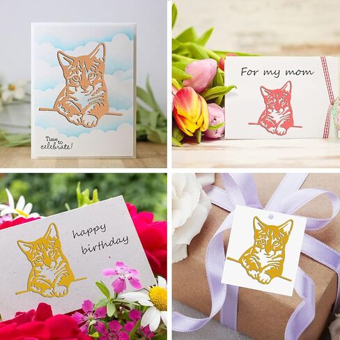 قوالب قطع معدنية للقطط من OOTSR، قطع قوالب سكرابوكينغ لصناعة البطاقات / صناعة الورق / النقش / ديكور ألبوم الصور / صناعة يدوية / هدية in Kuwait