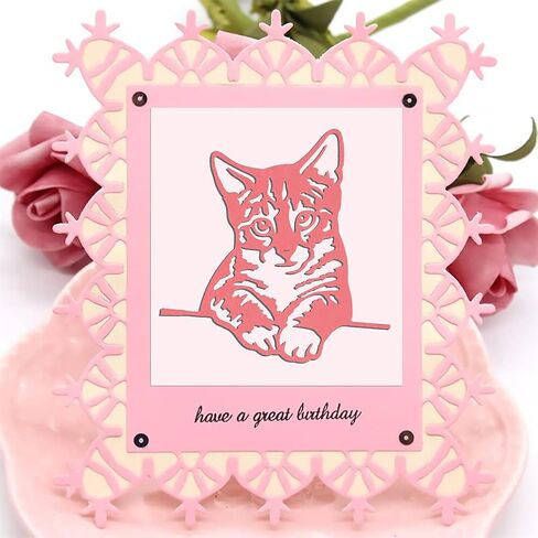 قوالب قطع معدنية للقطط من OOTSR، قطع قوالب سكرابوكينغ لصناعة البطاقات / صناعة الورق / النقش / ديكور ألبوم الصور / صناعة يدوية / هدية in Kuwait